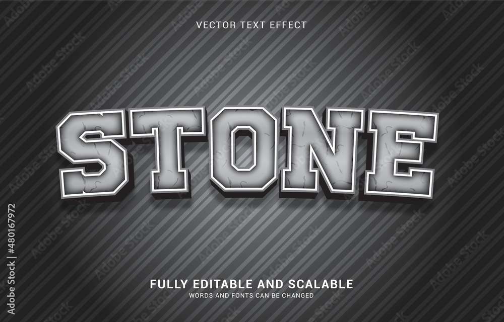 editable text effect,Stone style editable text effect,Stone style