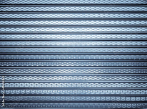 Blue color steel plate for steel metal template design background and texture. 