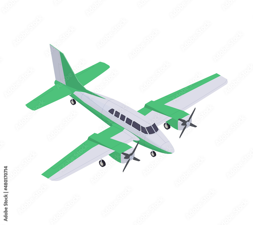 Isometric Passenger Plane Isometric Passenger Plane
