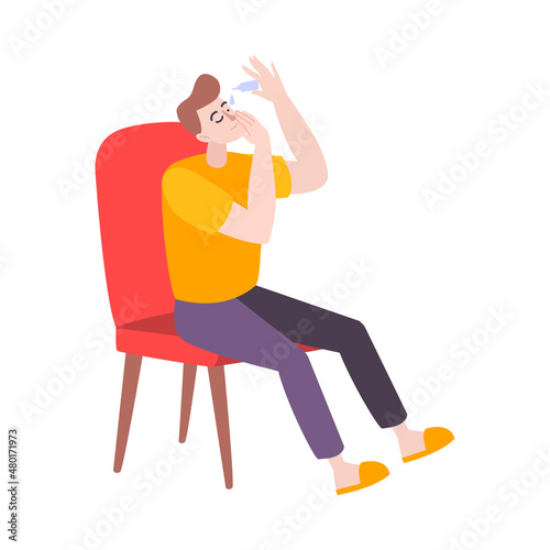 Eye Drops Illustration