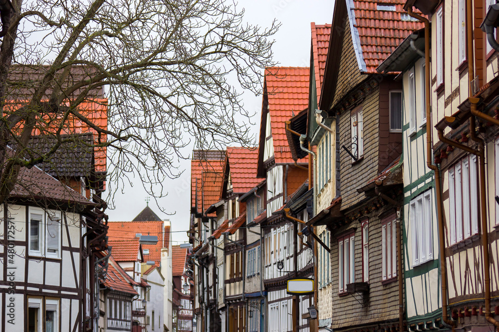 Fototapeta premium The Town of Bad Sooden-Allendorf in the Werra Valley in Germany