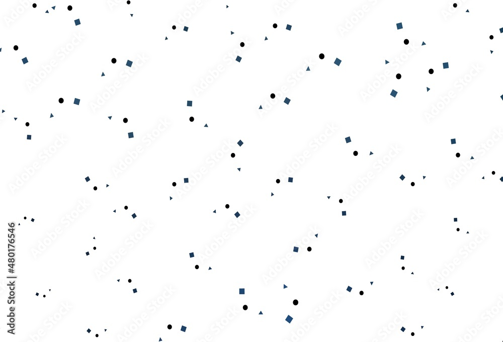 Obraz premium Light BLUE vector layout with circles, lines, rectangles.