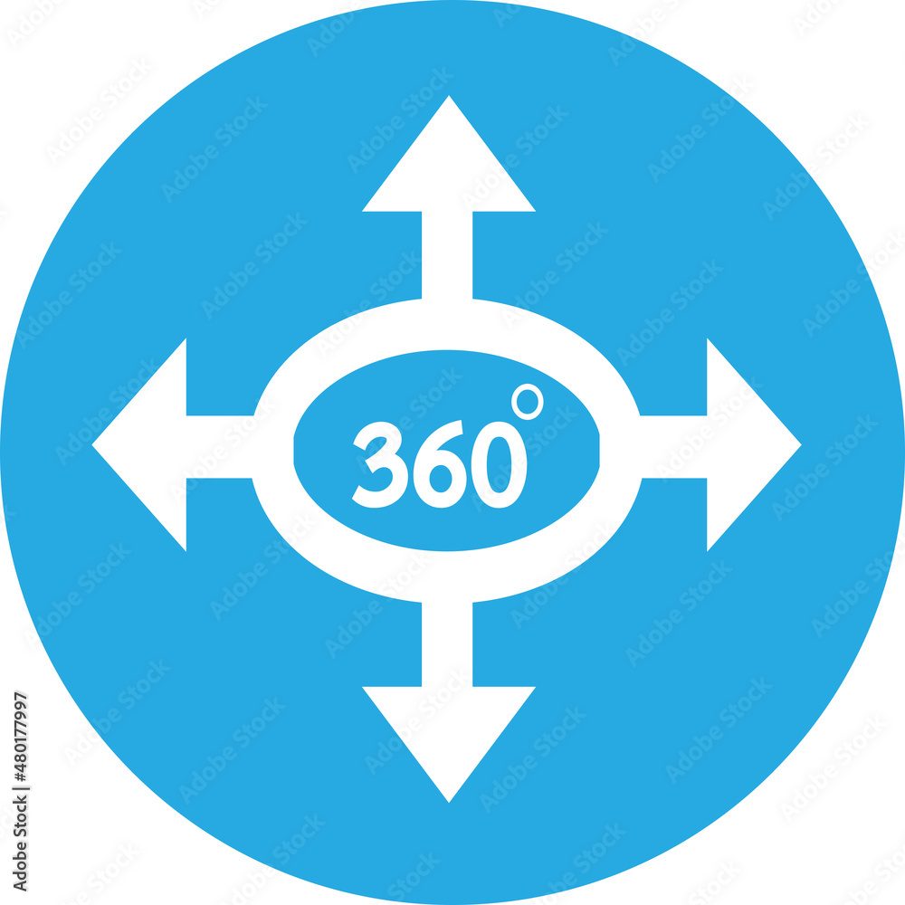 360 Degree icon sign symbol design 360 Degree icon sign symbol design