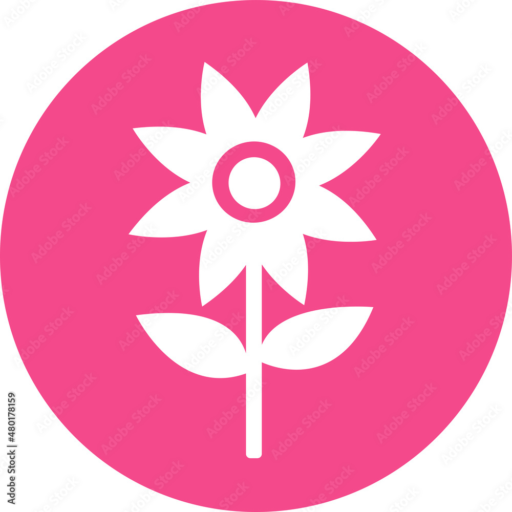 Flower icon flora sign symbol design
