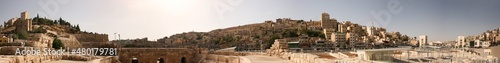 Panorama th    tre antique d Amman     Jordanie