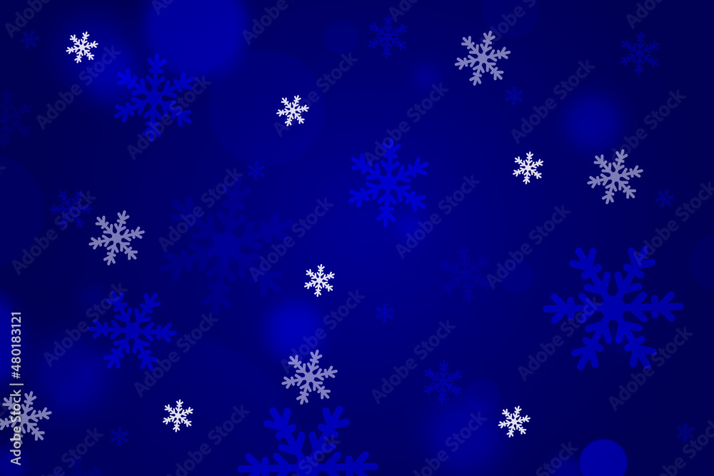 Abstract blue winter background with snowflakes. Abstract blue winter background with snowflakes.