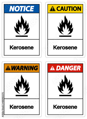 Kerosene Symbol Sign On White Background