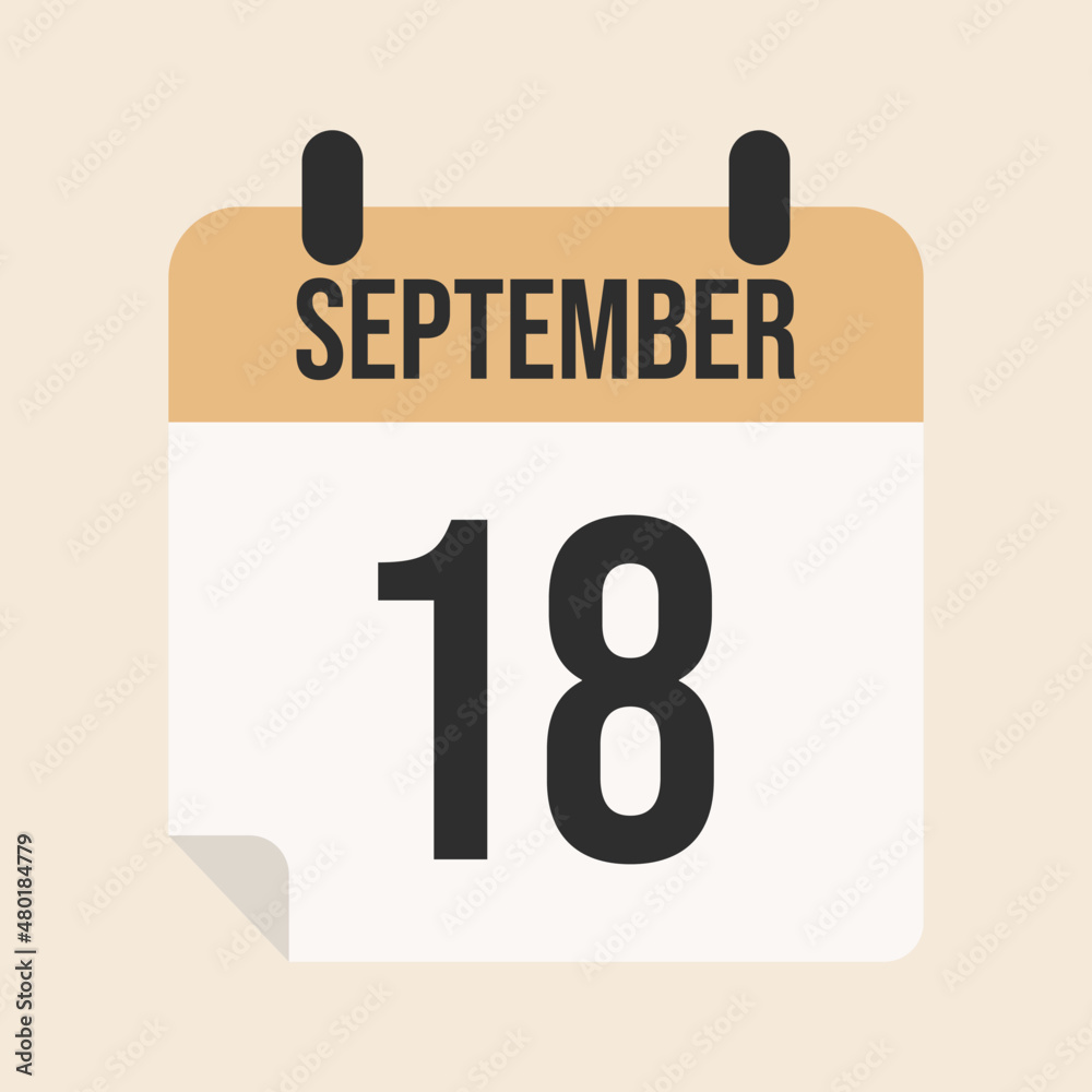 calendar page month of september 18 calendar page month of september 18