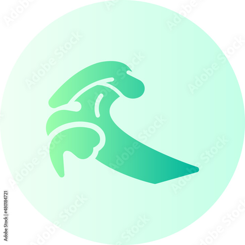 wave gradient icon