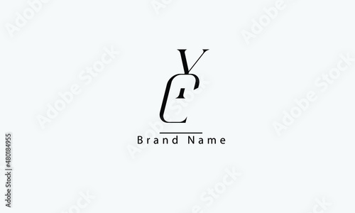 CY YC C Y abstract vector logo monogram template