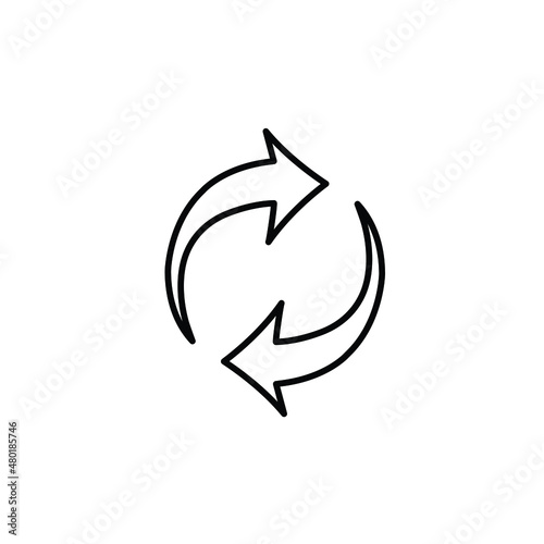 Arrow icon rotate arrows recycling Recycle symbol