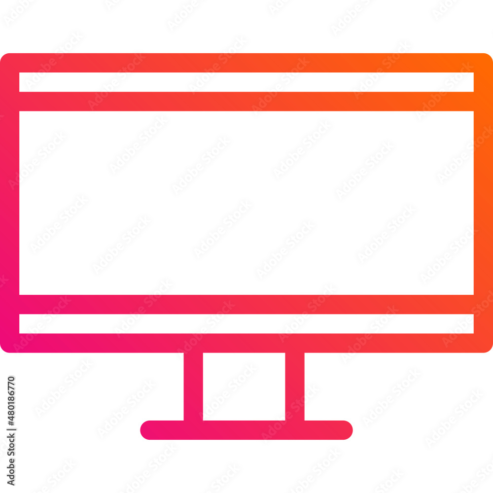 LCD Vector Icon Design Illustration LCD Vector Icon Design Illustration