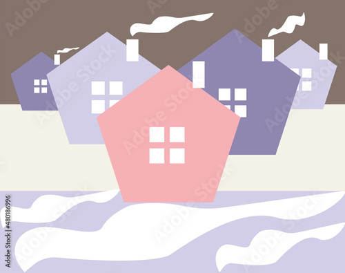 houses logo illustration  photo