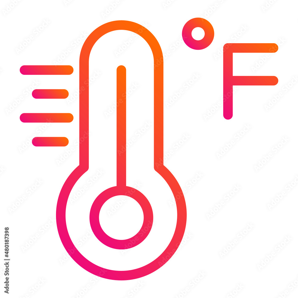Fahrenheit Vector Icon Design Illustration