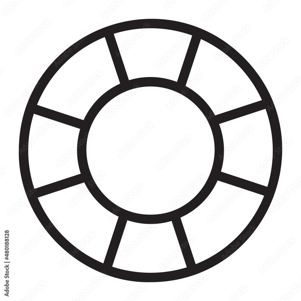 life saver line icon life saver line icon