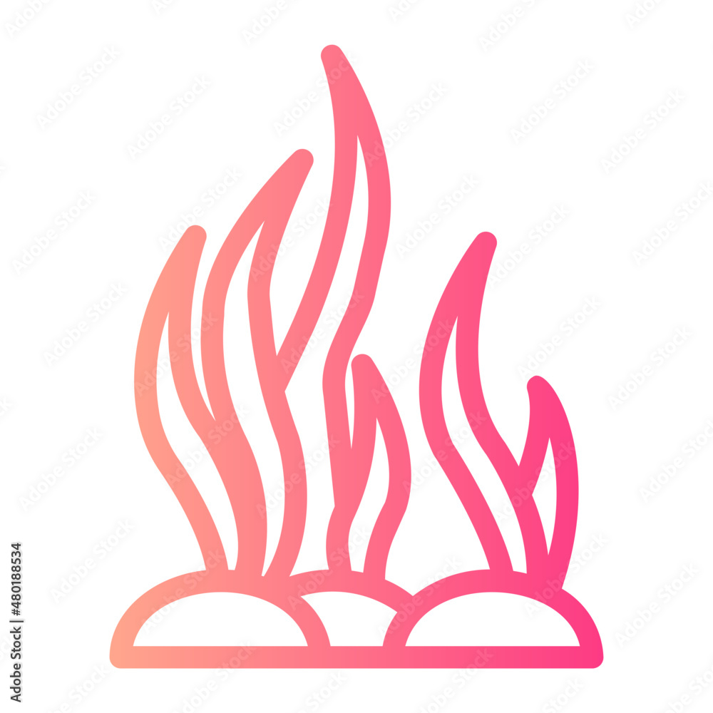 seaweed gradient icon