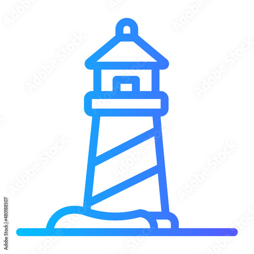 lighthouse gradient icon