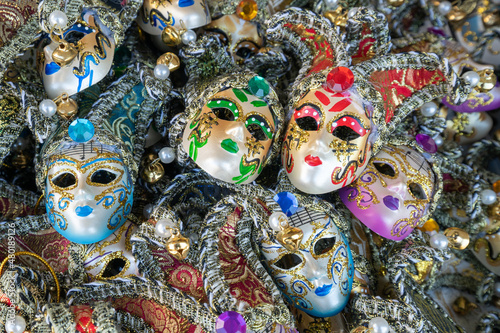 Colorful mask during the Carnival of Venice