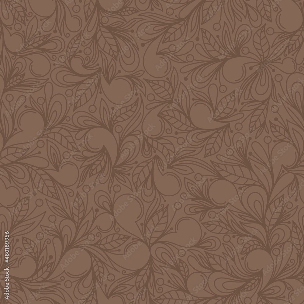 BROWN ABSTRACT FLORAL VECTOR BACKGROUND BROWN ABSTRACT FLORAL VECTOR BACKGROUND