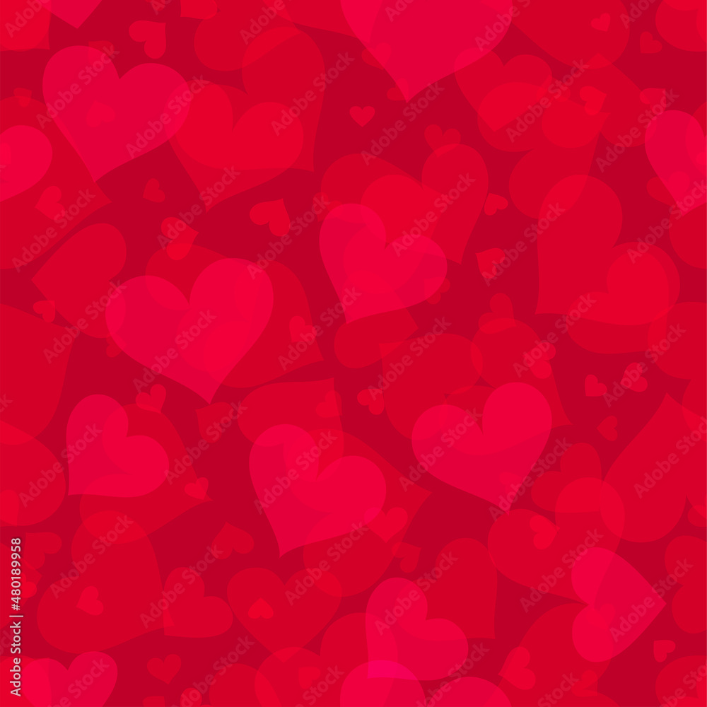 valentine's day background. hearts seamless pattern.Texture for fabric, wrapping, wallpaper