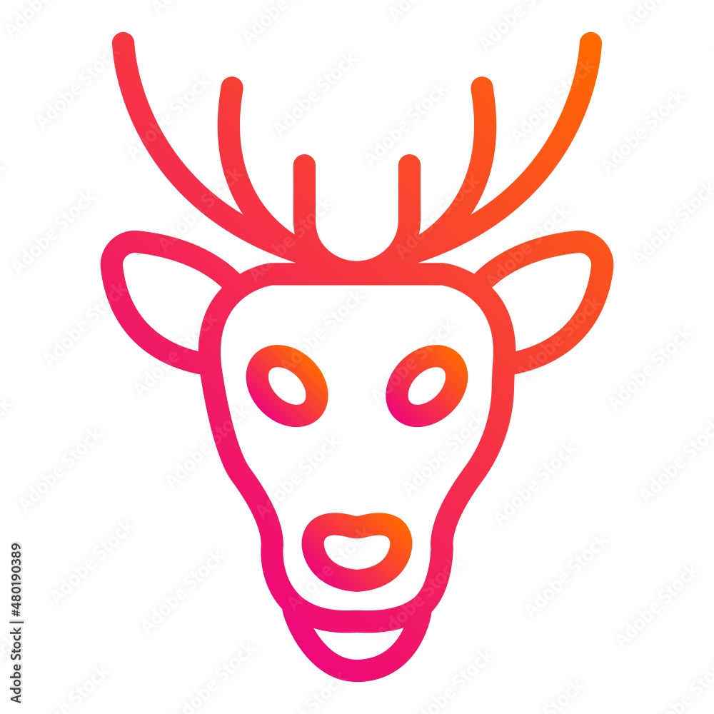 Obraz premium Deer Vector Icon Design Illustration