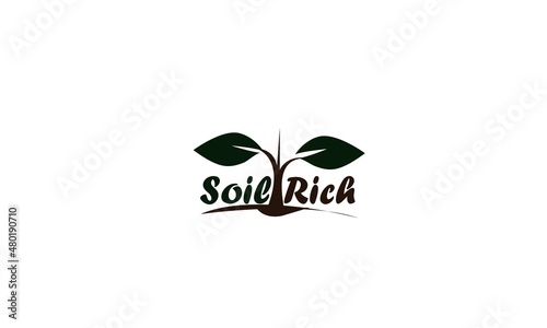 Soil Rich Creative nice concept tree logo design.