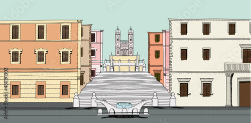 Piazza di spagna a roma