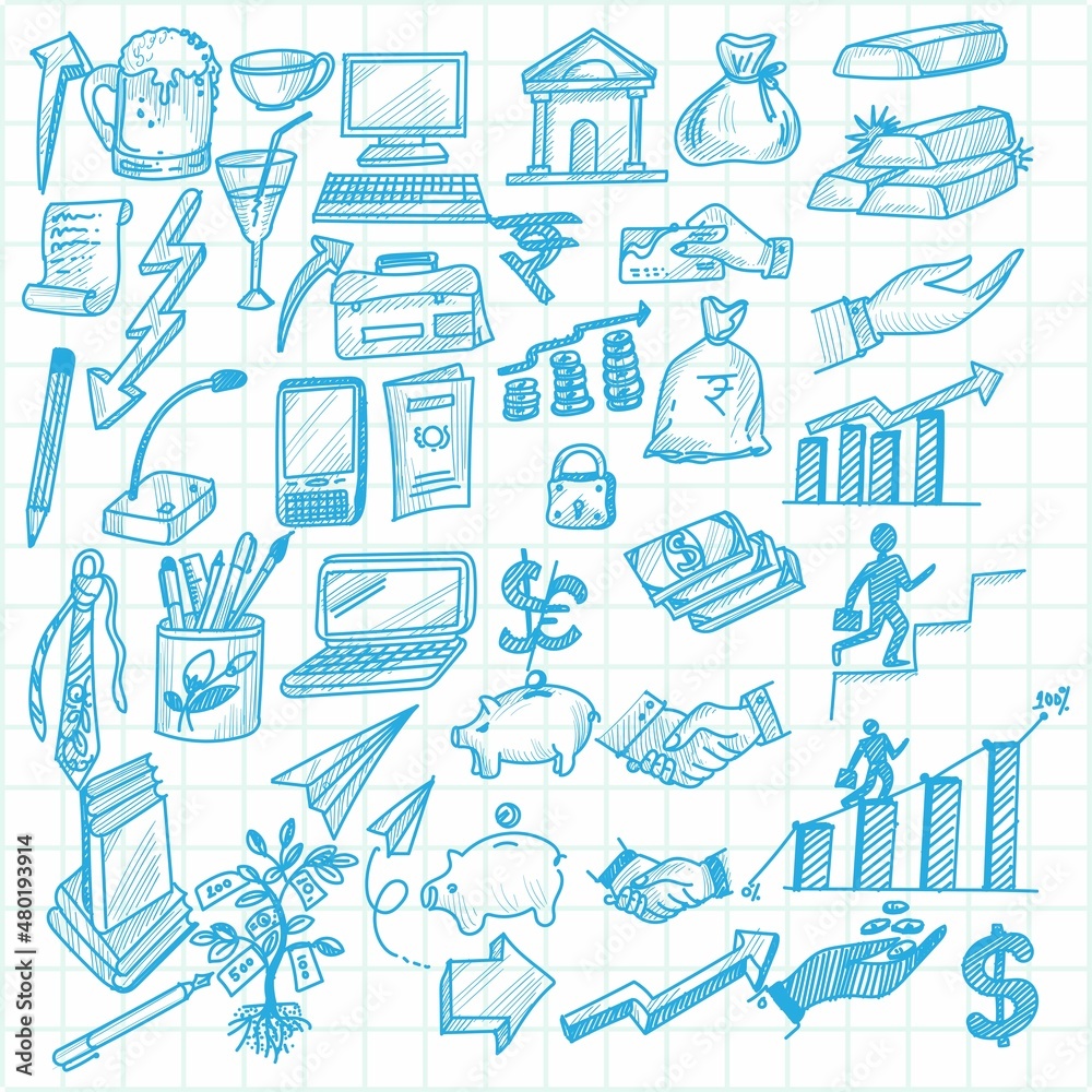 Hand draw technology sketch icon doodle set design Hand draw technology sketch icon doodle set design