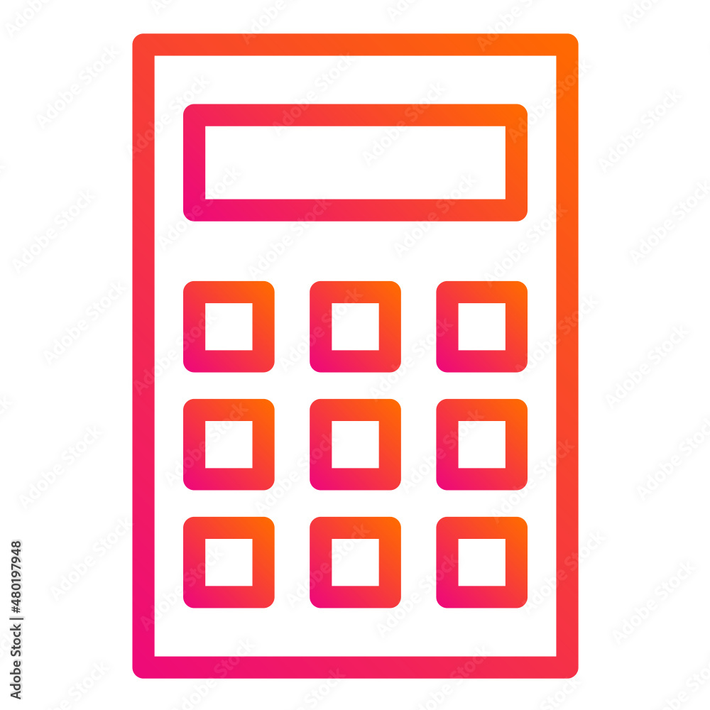 Calculator Vector Icon Design Illustration Calculator Vector Icon Design Illustration