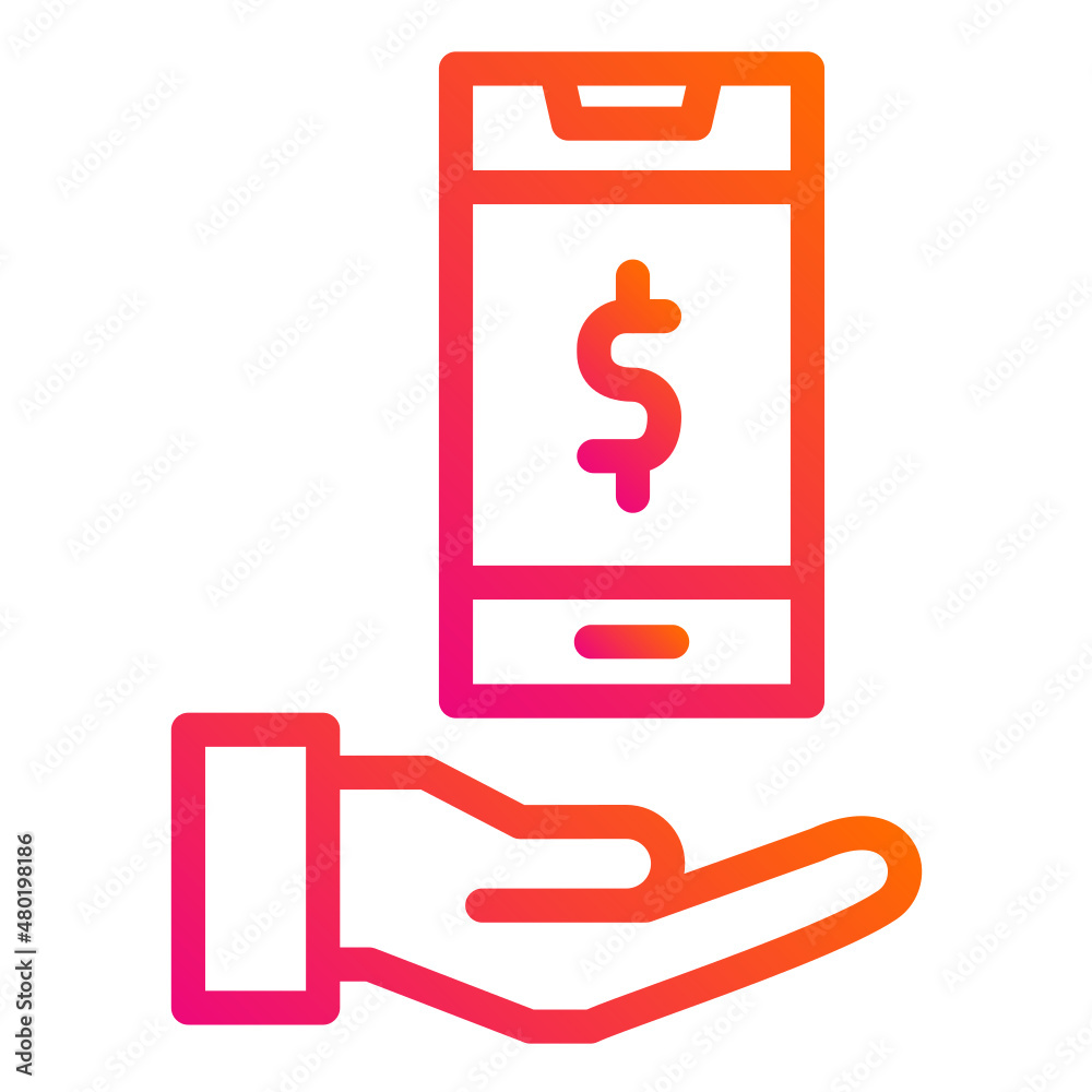 Mobile Banking Vector Icon Design Illustration Mobile Banking Vector Icon Design Illustration