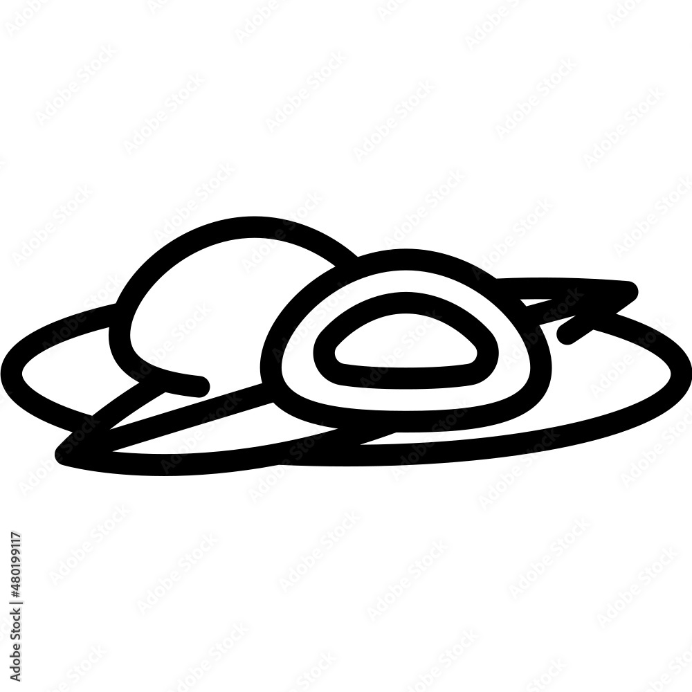 Naklejka premium daifuku line icon