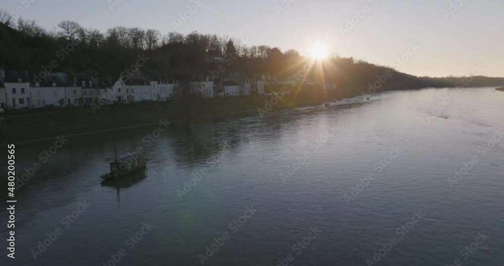 Aerial shot of the castle of Chaumont-sur-Loire in the french Loire Valley. It is one of the most beautiful piece of architecture from France. Aerial shot of the castle of Chaumont-sur-Loire in the french Loire Valley. It is one of the most beautiful piece of architecture from France.