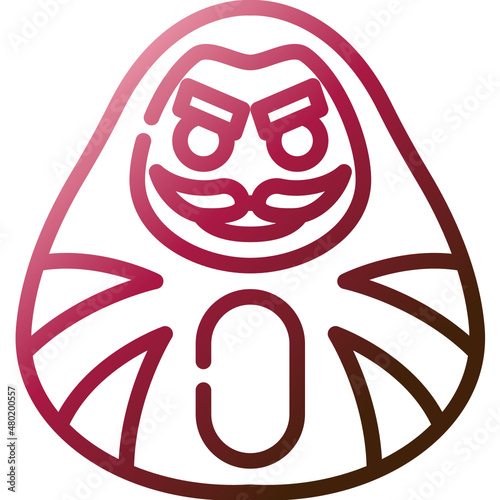 daruma gradient icon