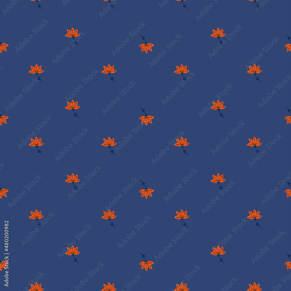 Flowers abstract seamless pattern. Hand drawn nature background. Flowers abstract seamless pattern. Hand drawn nature background.