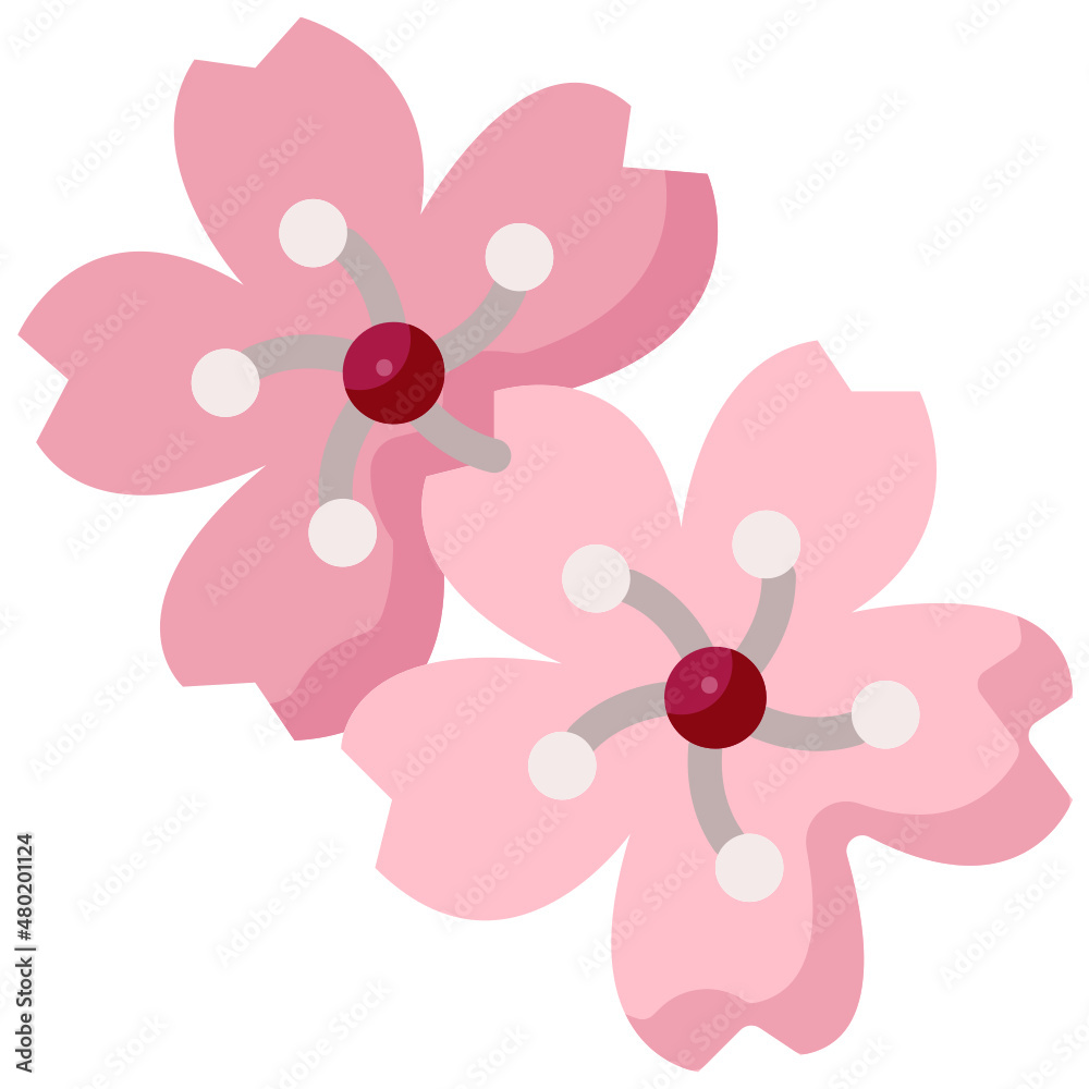 sakura flat icon sakura flat icon