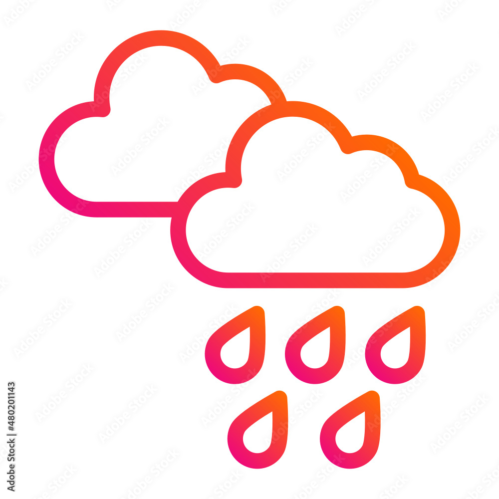 Rain Vector Icon Design Illustration Rain Vector Icon Design Illustration