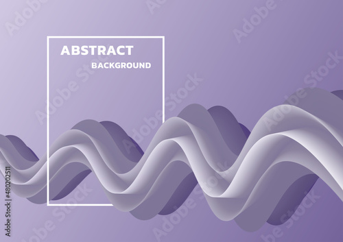 Abstract fluid 3d wave background wallpaper. Virtual reality future concept art.