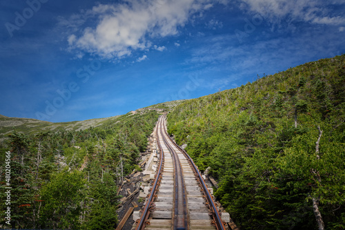 Railway to Mount Washington in New Hampshire