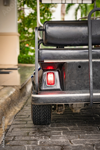 golf cart in the hotel