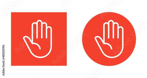 Attention sign. Stop sign vector illustration