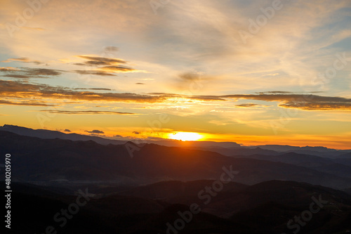 sunset over the mountains © Ainhoa