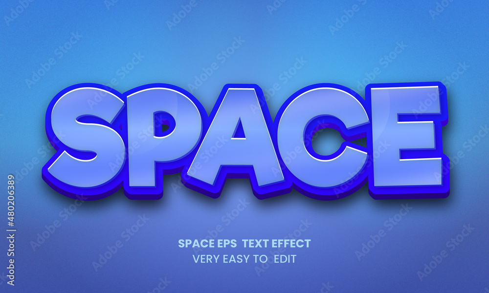 Space Modern 3d editable text effect template style Premium Vector Space Modern 3d editable text effect template style Premium Vector