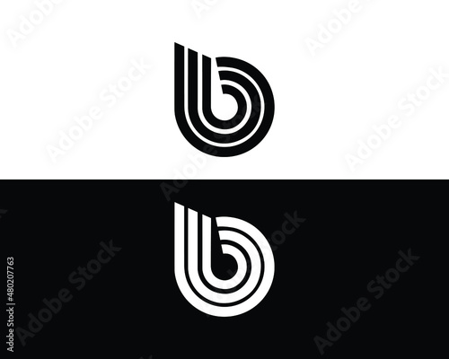 Creative BBB Letter Logo Design Initials Letter Concept Vector Template. photo