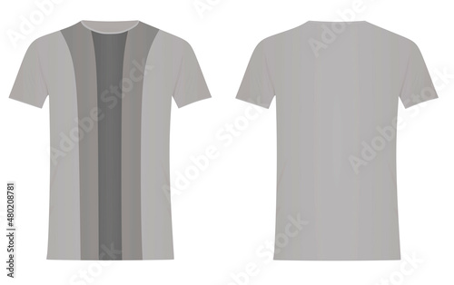 Grey man t shirt line pattern. vector illustration