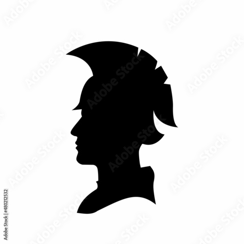 Fotografie, Obraz Ancient roman warrior silhouette