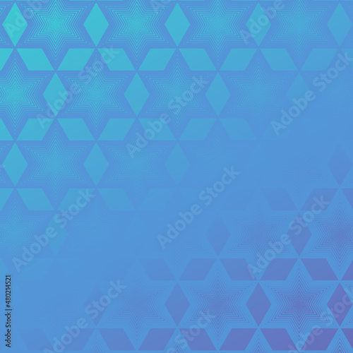 David star halftone pattern in purple and turquoise on gradient background can be used as a website landing page, textile print, wallpaper, poster, placard, banner, cover, wrapping paper, decoration
