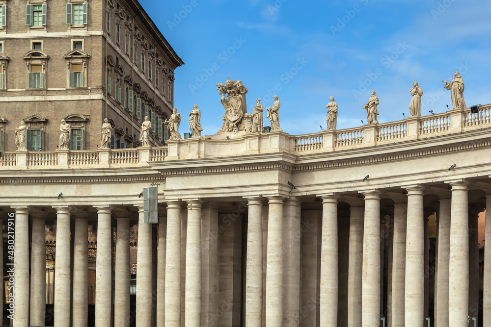 St. Peter's Square colonnades, Vatican