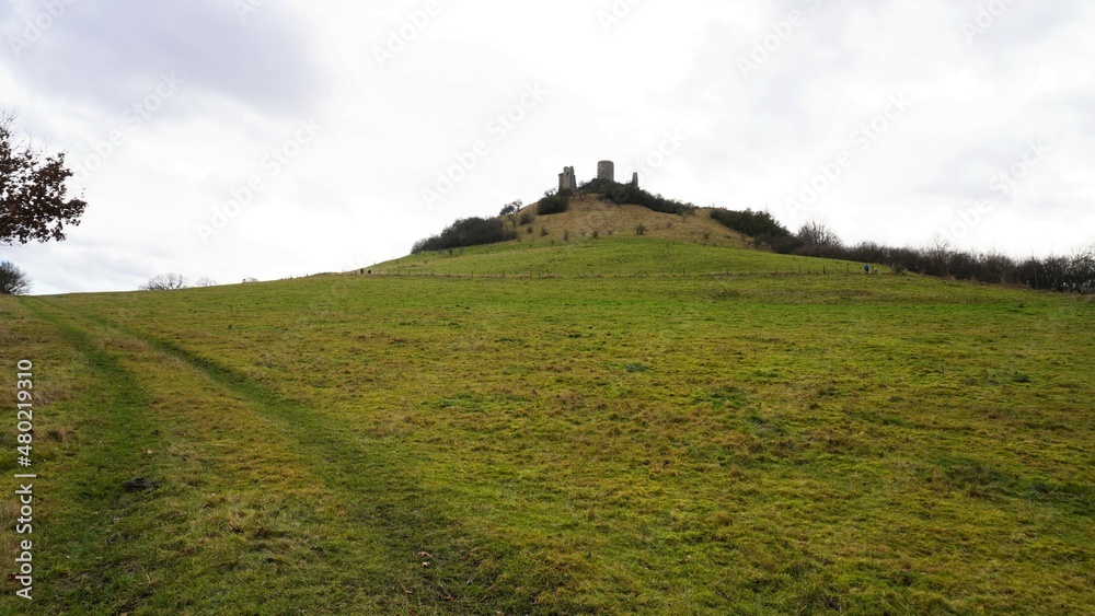 Desenberg mit Burg im Winter