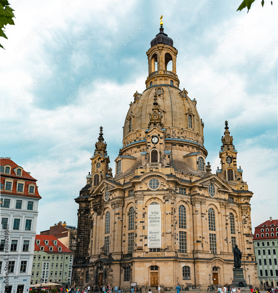 Frauenkirche Dresden Church of our lady in Baroque architecture Frauenkirche Dresden Church of our lady in Baroque architecture