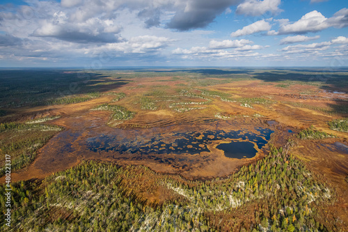 тундра с высоты птичьего полета photo